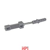 HPI Podpěra vedení stěnová s hmoždinkou - plastový úchyt délka 65mm, pr. 12mm